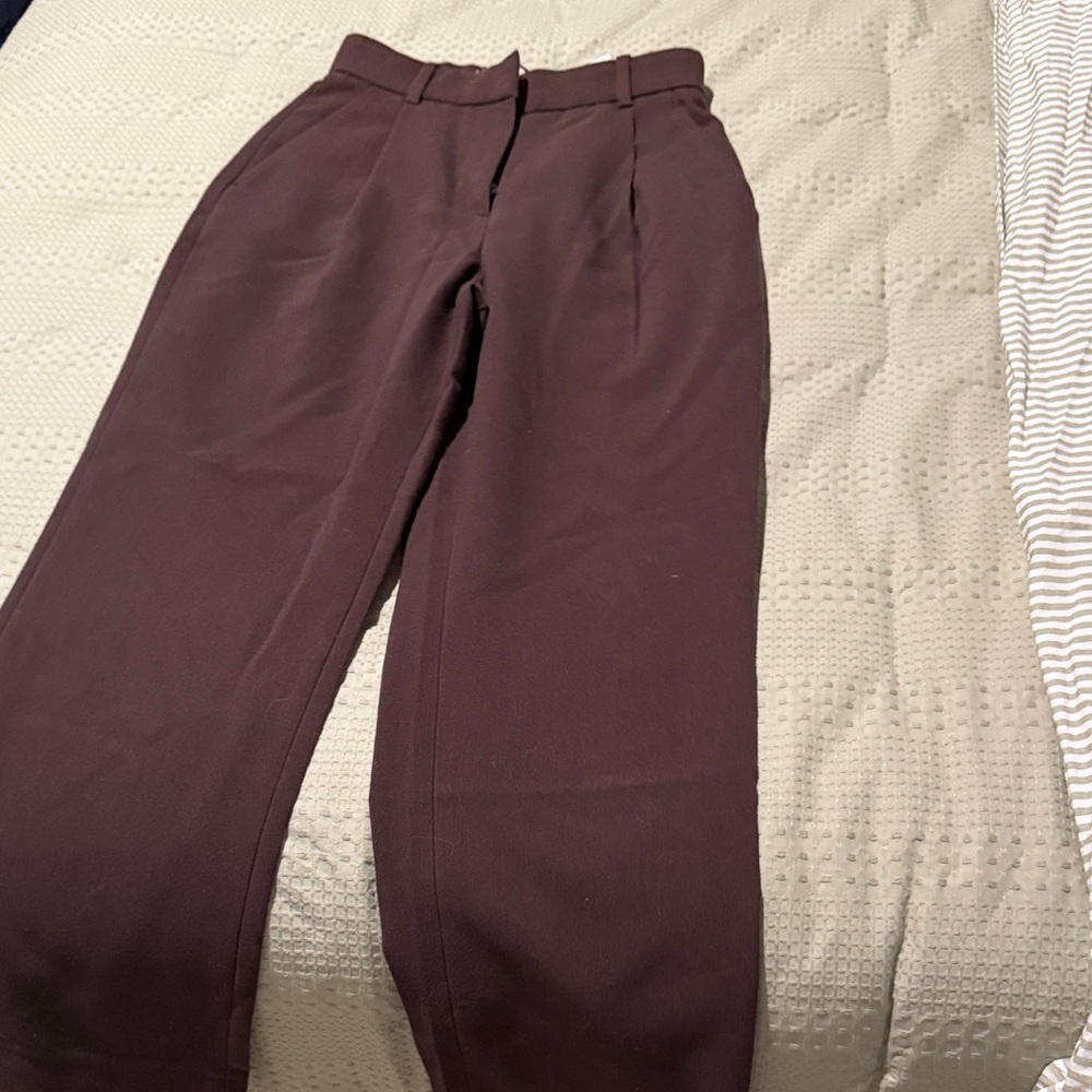 Abercrombie & Fitch Women's Dark Plum Dress Pants